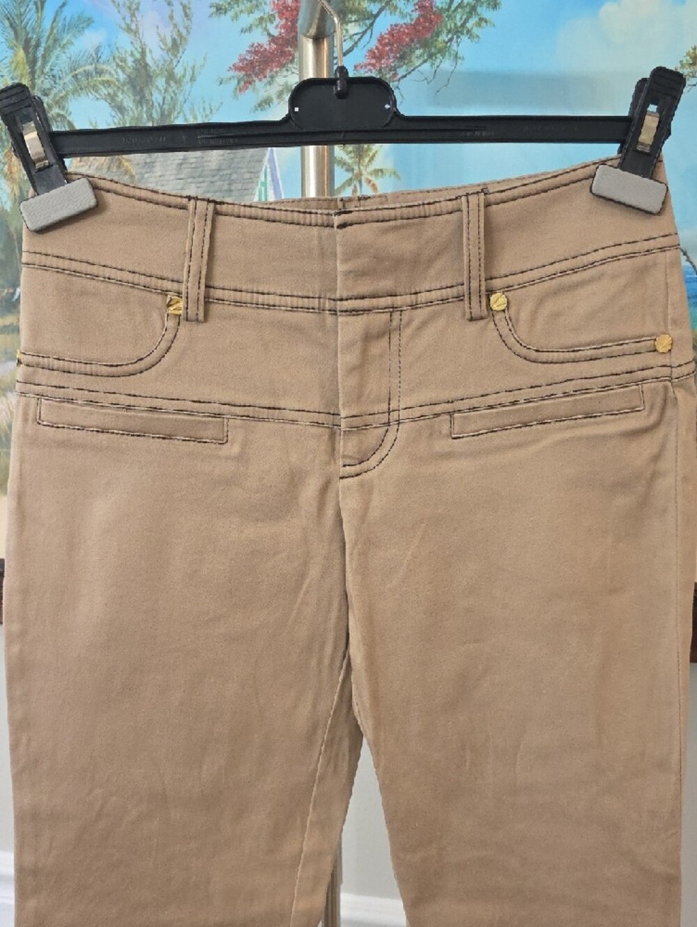 Cache Beige Slim Pants - Picture 4 of 6